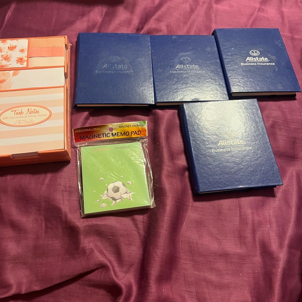 Bundle of assortment of sticky nots all brand new